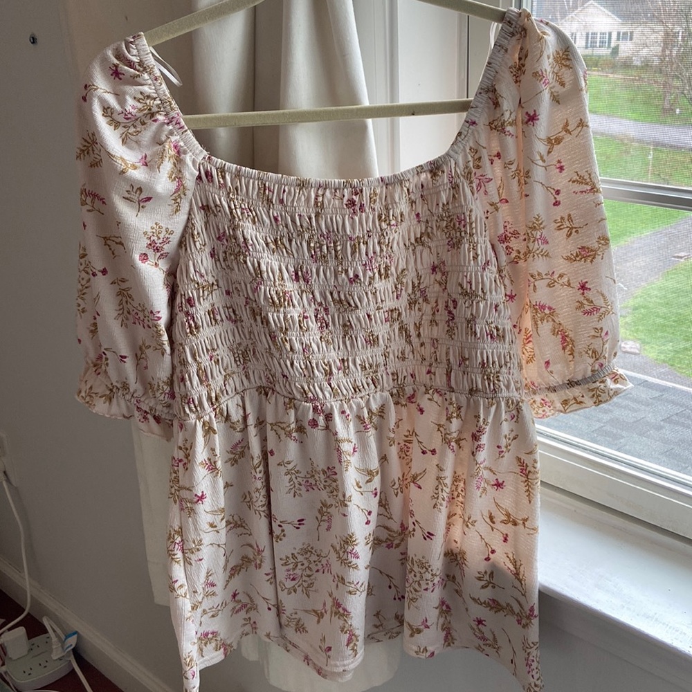 Floral Peplum Top
